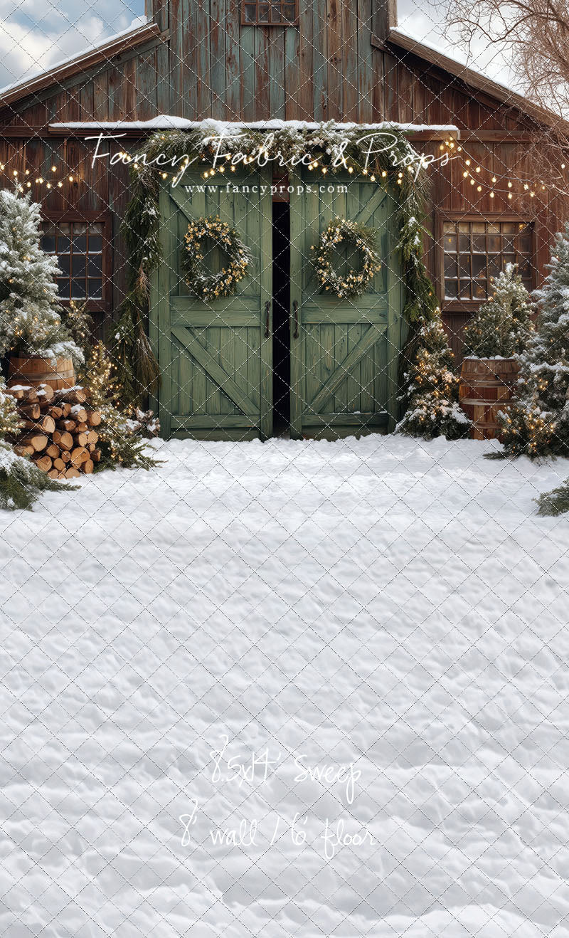 Cozy Christmas Barn - with Sweep Option