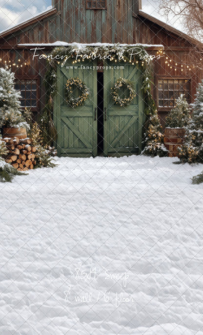 Cozy Christmas Barn - with Sweep Option