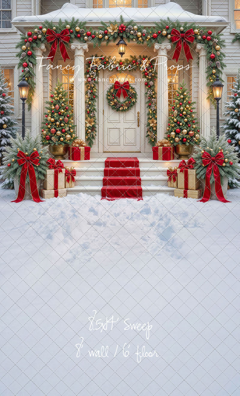 Cozy Christmas Entry - With Sweep Option