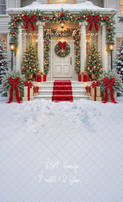 Cozy Christmas Entry - With Sweep Option