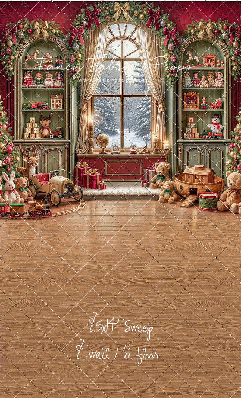 Darling Damask Christmas - with Sweep Option