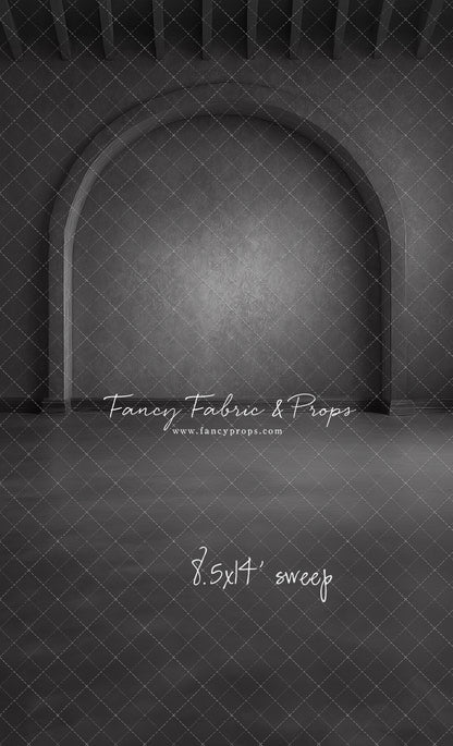 Elegant Charcoal Alcove - Solid Floor - With Sweep Option