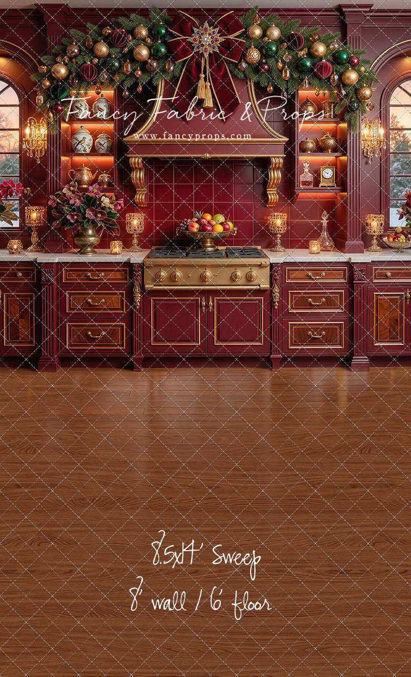 Elegant Scarlet Kitchen - With Sweep Option