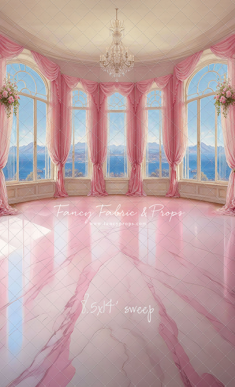 Elegant Summertime Mountain View - Marble Floor - With Sweep Option