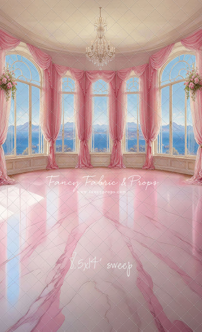 Elegant Summertime Mountain View - Marble Floor - With Sweep Option