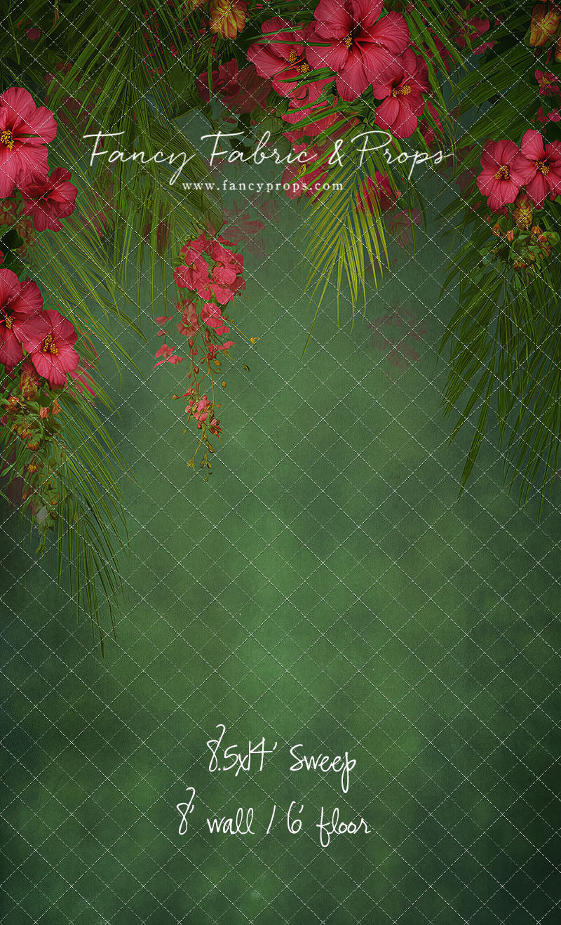 Emerald Hibiscus Haven - With Sweep Option