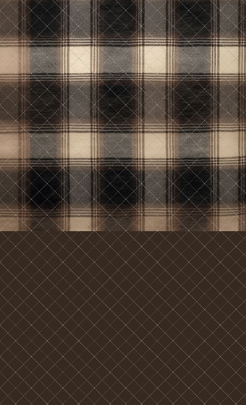 Espresso Flannel - With Sweep Option