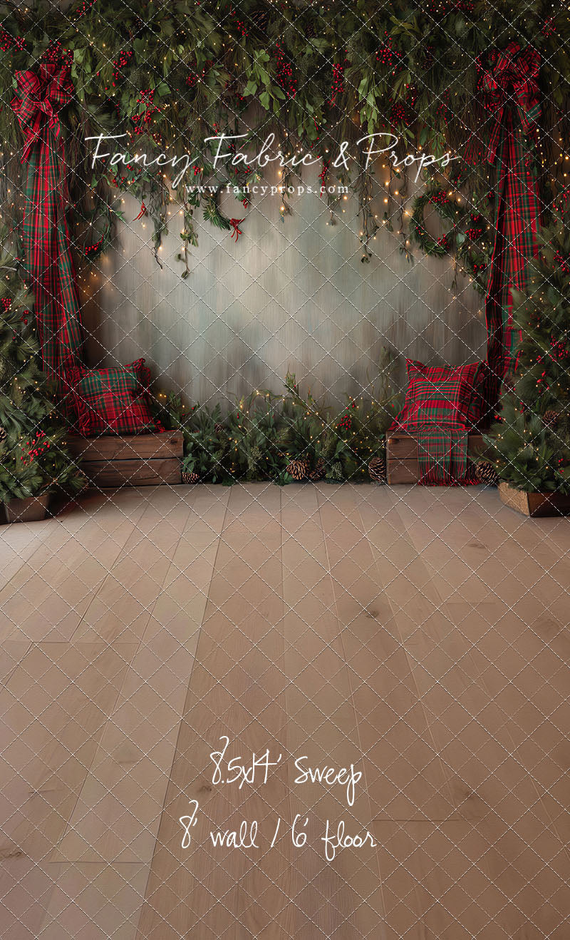 Evergreen Tartan Nook - With Sweep Option