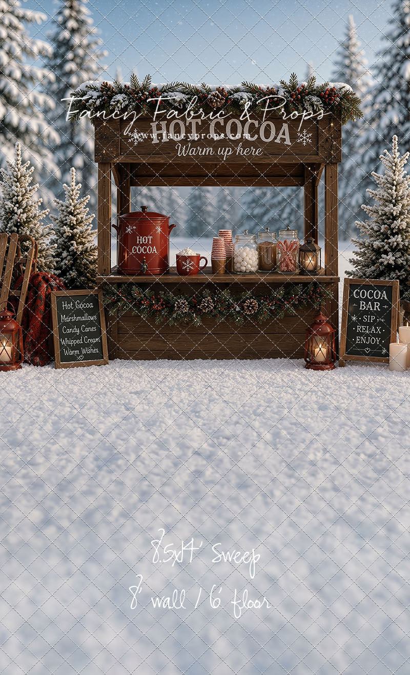 Frosted Forest Cocoa Cart - With Sweep Option