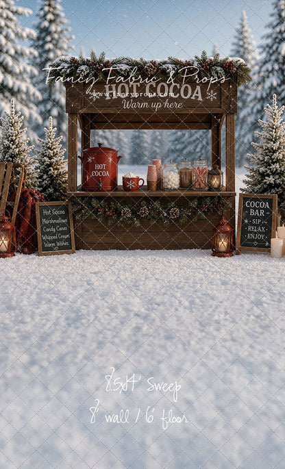 Frosted Forest Cocoa Cart - With Sweep Option