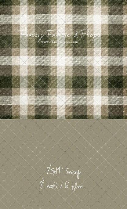 Frosted Pine Plaid - With Sweep Option