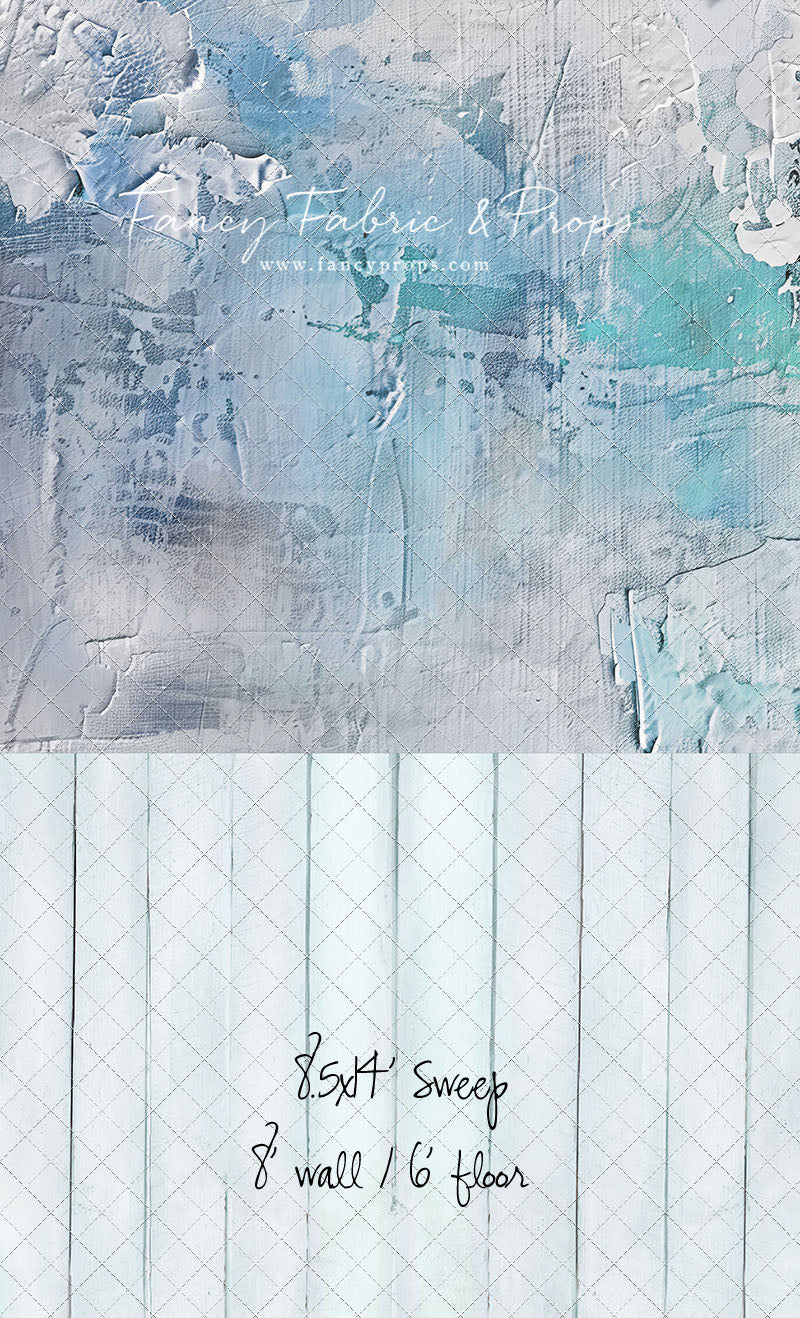 Frozen Veil - With Blue Floor Sweep Option