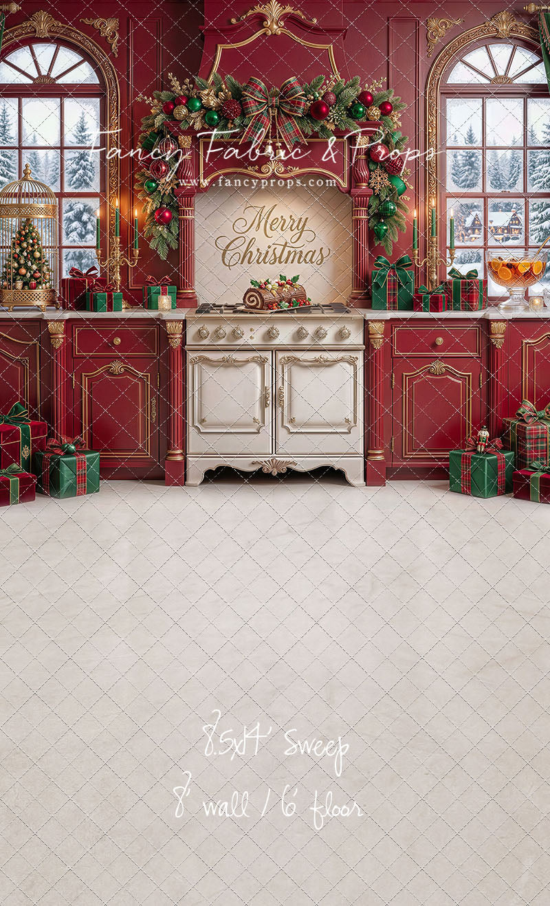 Gilded Cranberry Kitchen - With Sweep Option