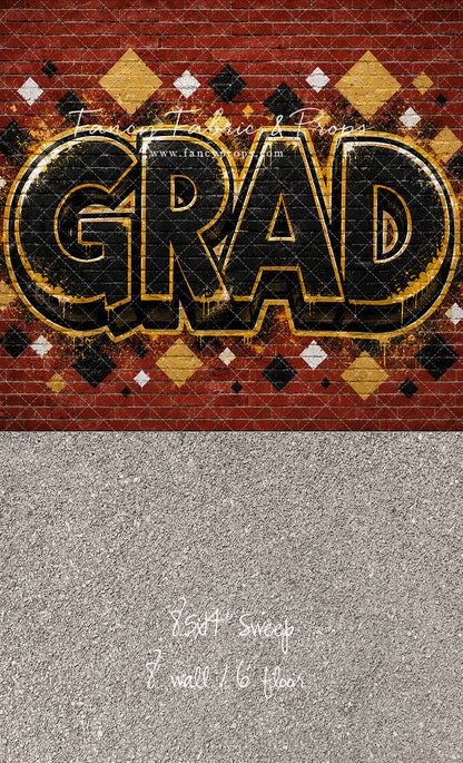 Gold & Black Grad - With Sweep Option