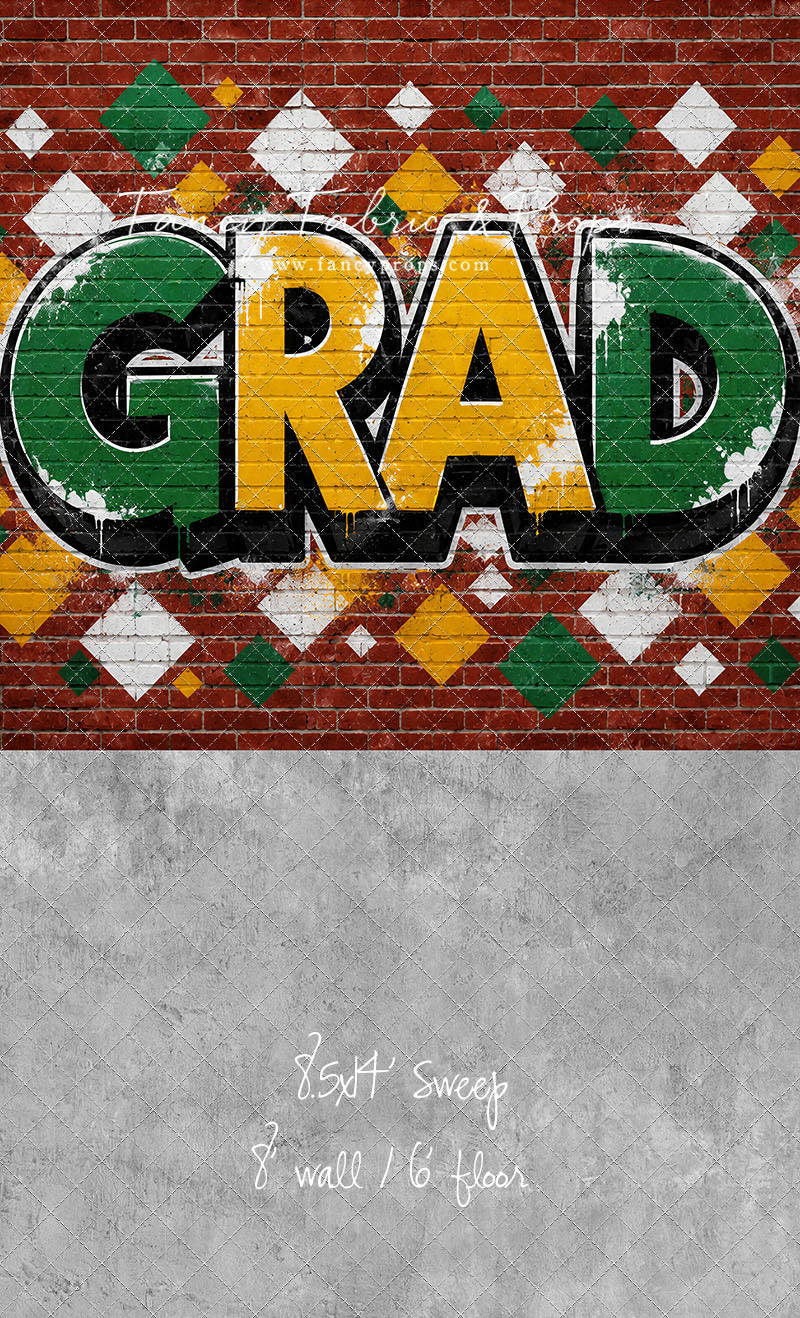 Gold & Green Grad - With Sweep Option