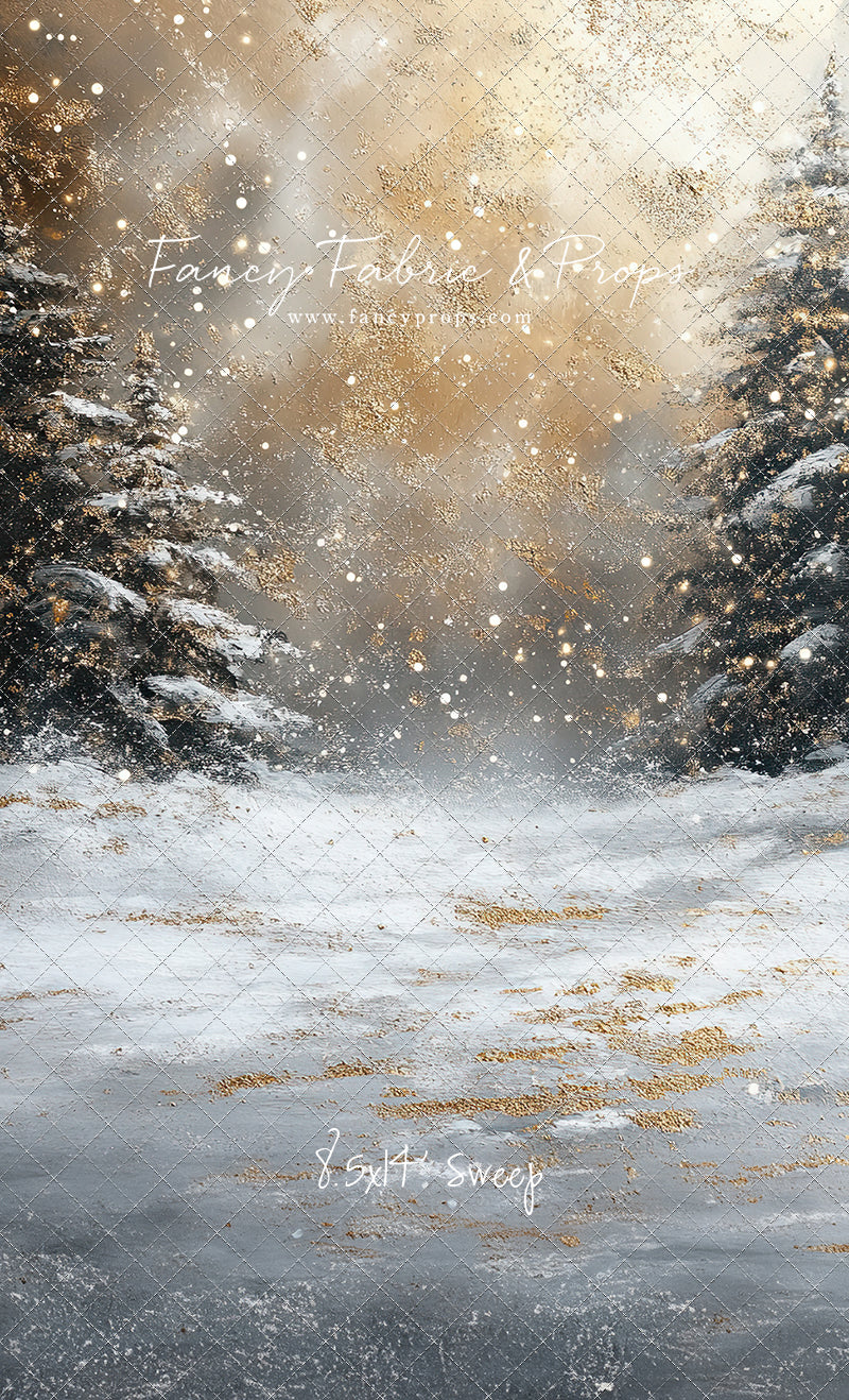 Golden Snowy Wonderland - With Sweep Option