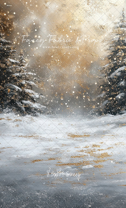 Golden Snowy Wonderland - With Sweep Option
