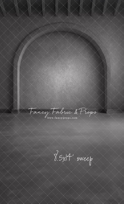 Gothic Gray Archway - Solid Floor - With Sweep Option
