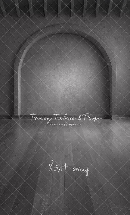 Gothic Gray Archway - Wood Floor - With Sweep Option