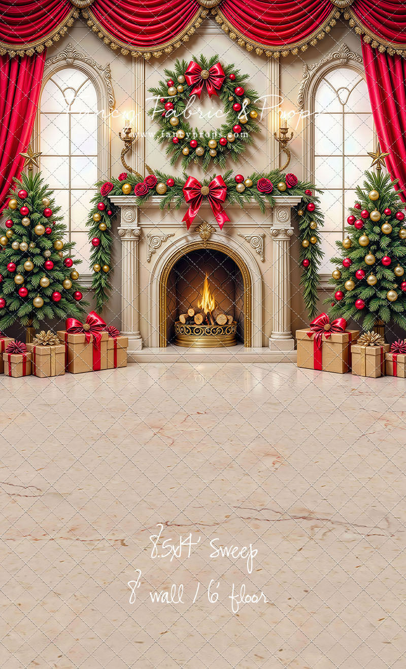 Grand Christmas Hearth - with Sweep Option