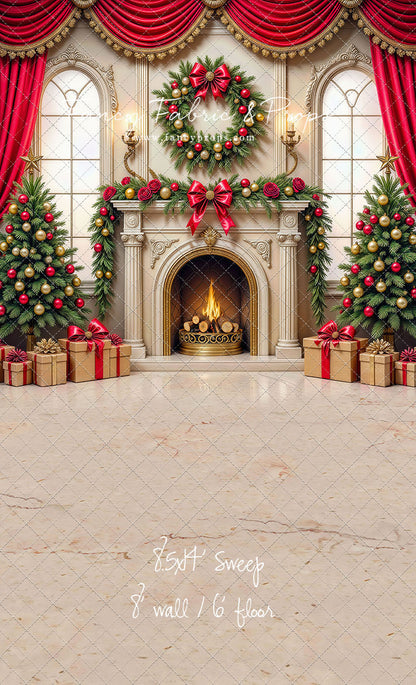 Grand Christmas Hearth - with Sweep Option