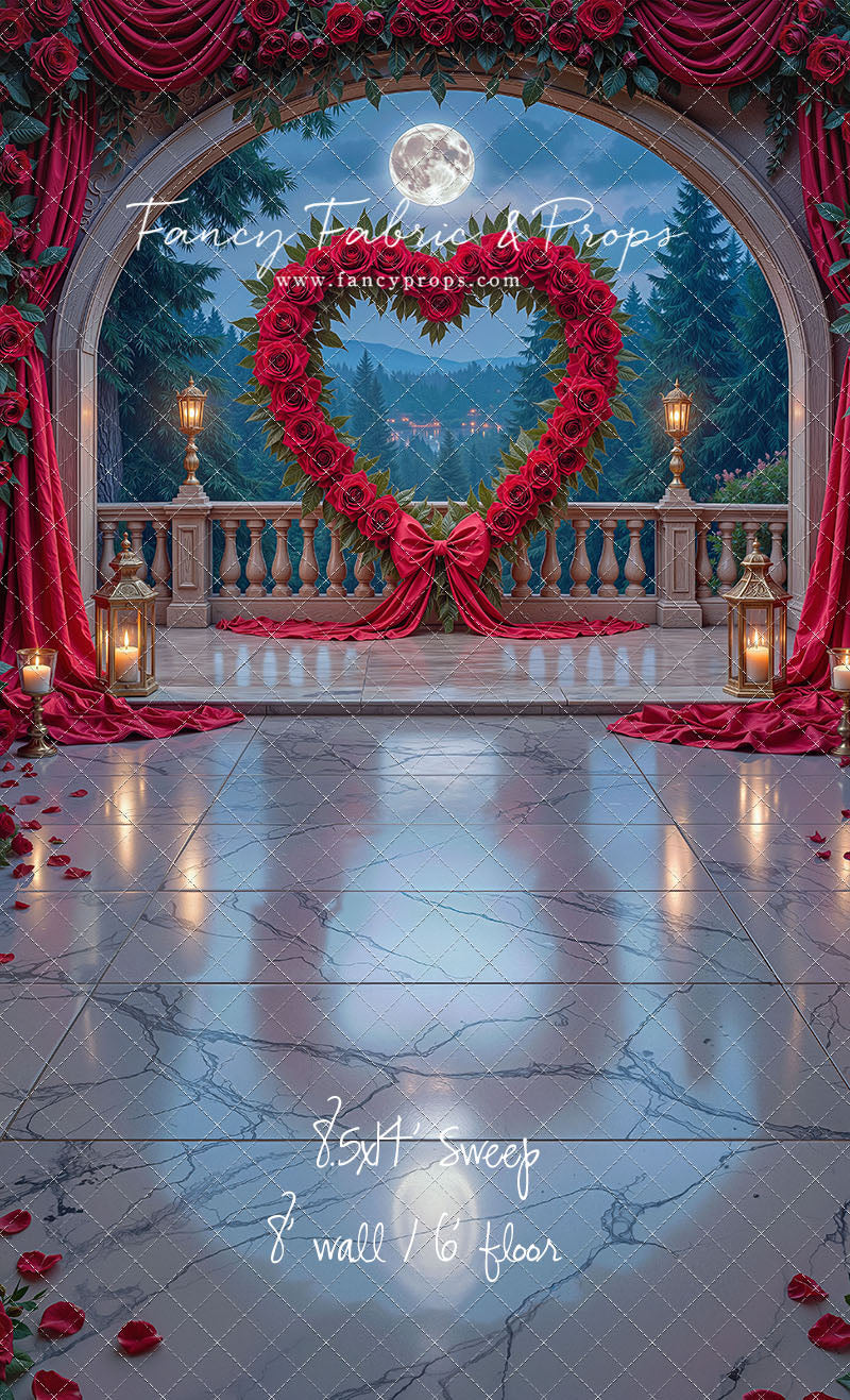 Heart of Roses - With Sweep Option