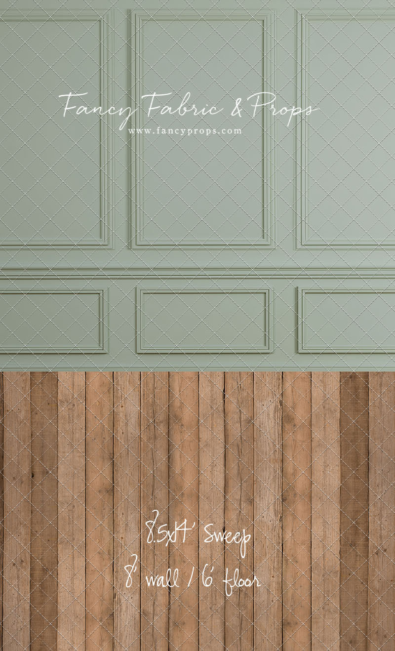 Heirloom Sage - With Cwtchicoo Wood Floor Sweep Option