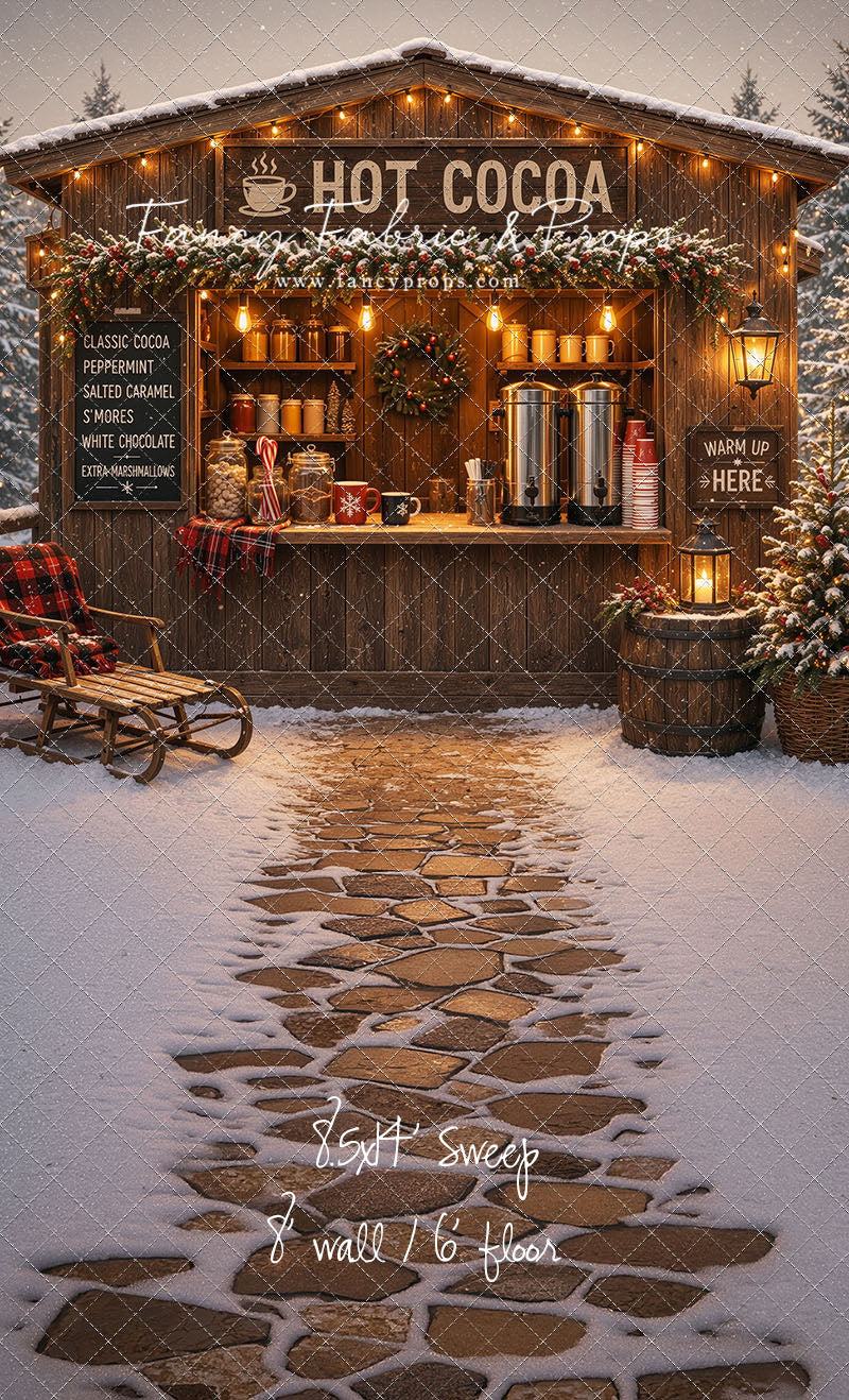 Hot Cocoa Holiday Hut - With Sweep Option