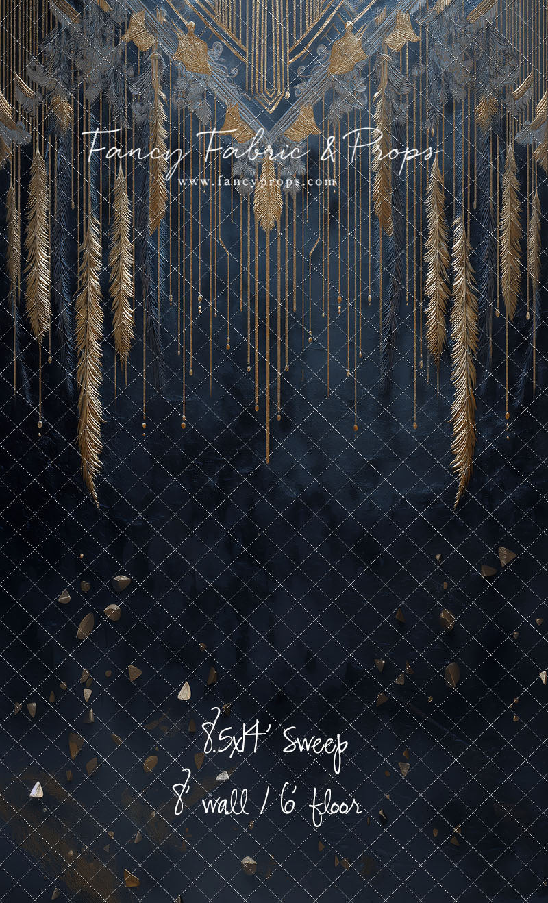 Midnight Feather Cascade - With Sweep Option