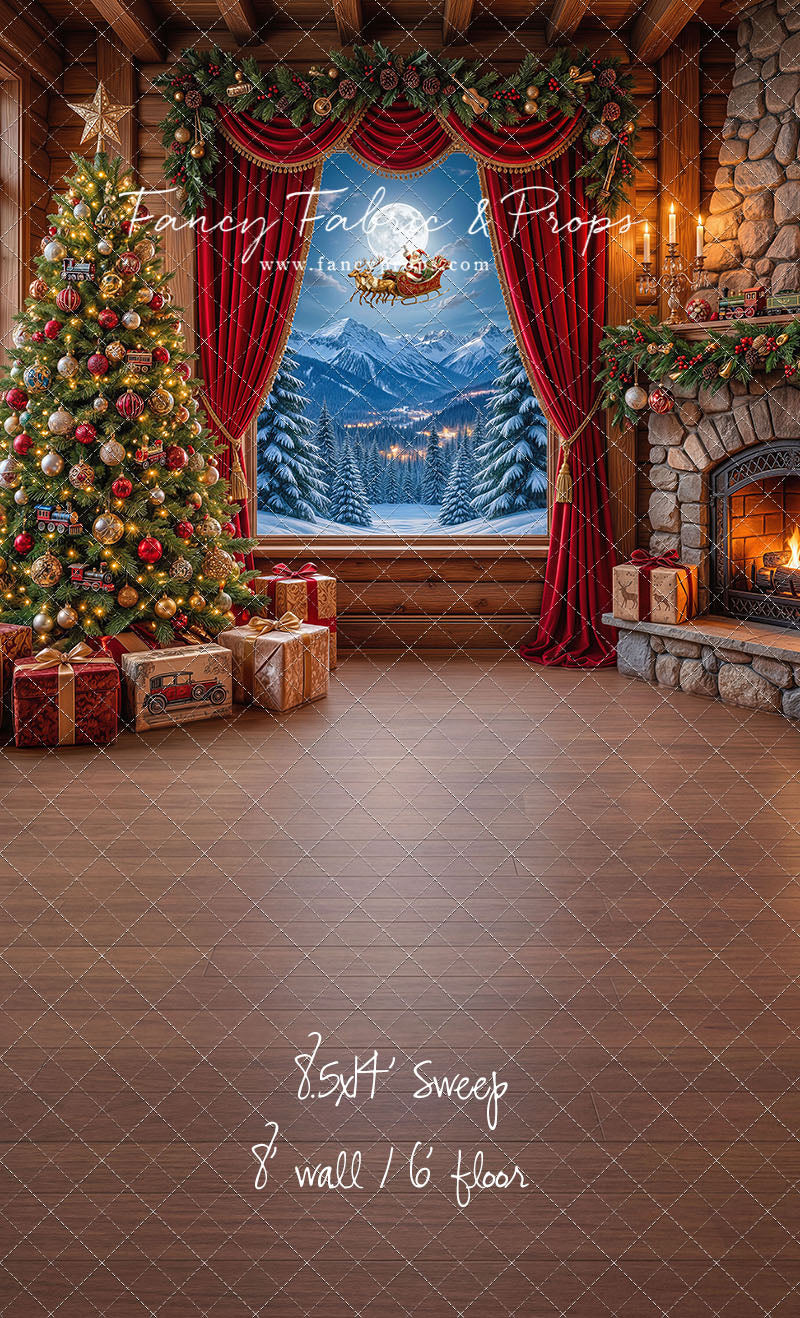 Mountain Sleigh View - with Sweep Option