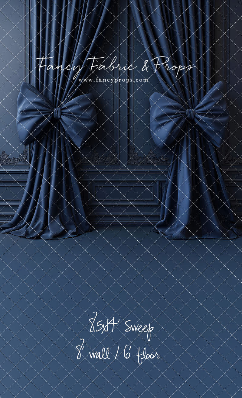 Navy Luxe Bows - With Sweep Option