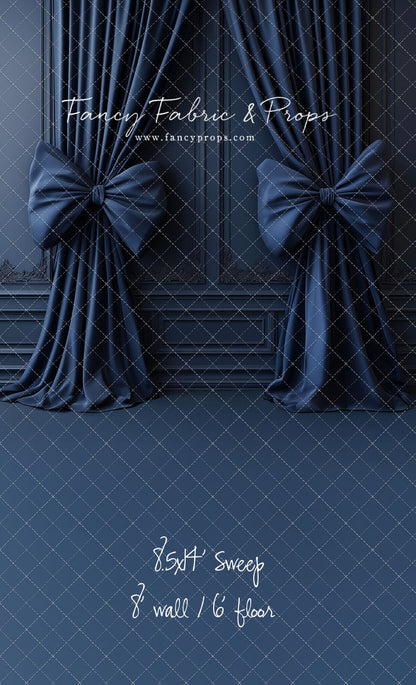 Navy Luxe Bows - With Sweep Option