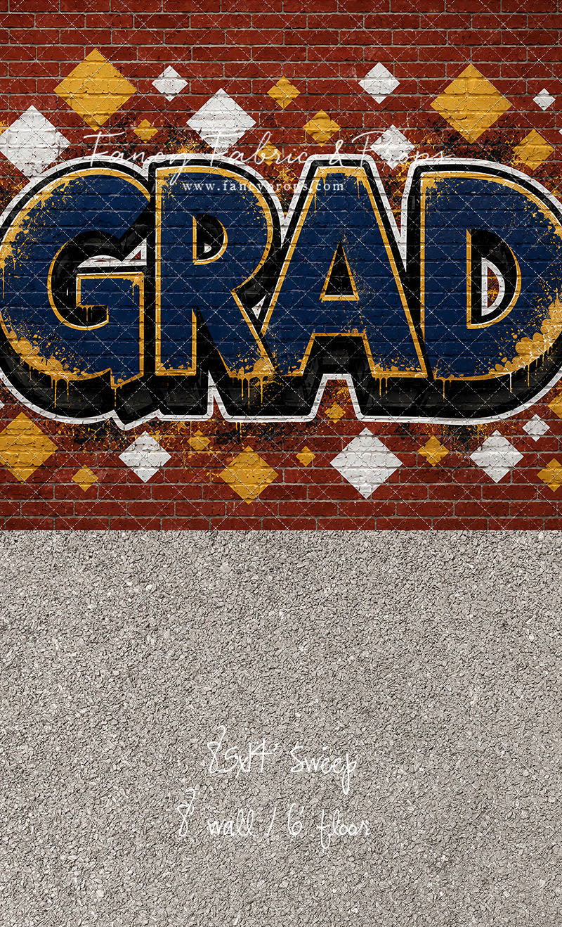 Navy & Gold Grad - With Sweep Option