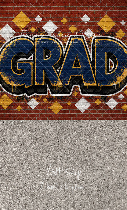 Navy & Gold Grad - With Sweep Option
