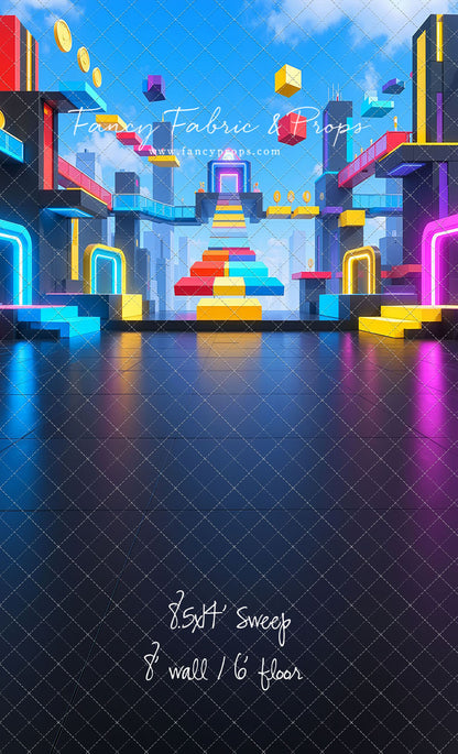 Neon Obby City - With Sweep Option