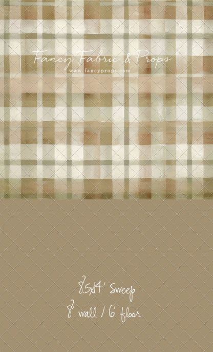 Oatmilk Plaid - With Sweep Option