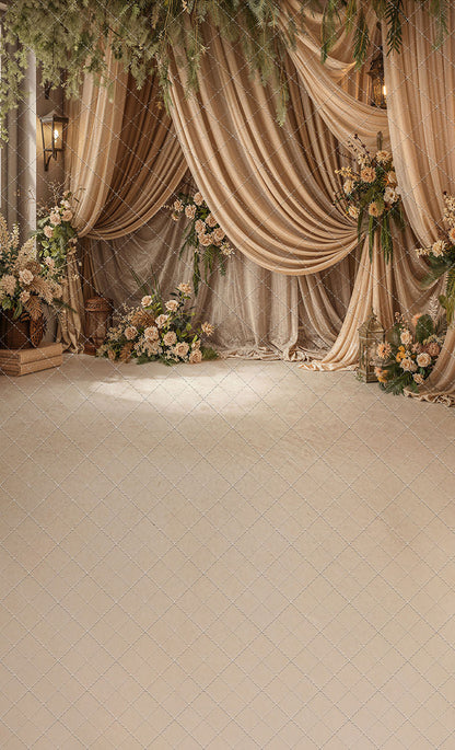 Olive Grove Drapes - With Sweep Option