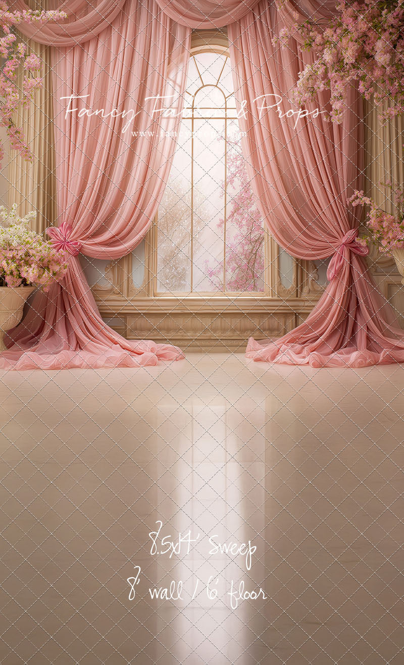 Pink Blossom Parlor - With Sweep Option