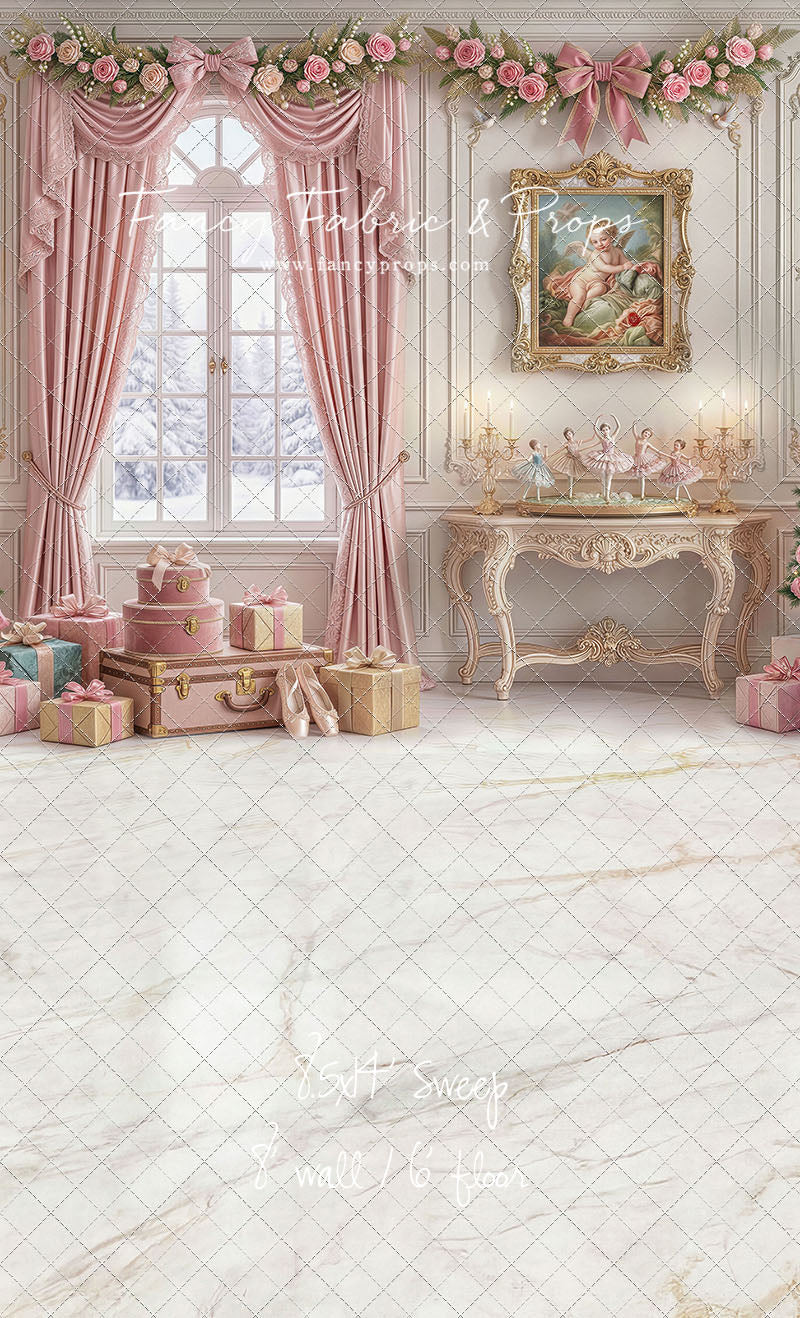 Pink Velvet Christmas - with Sweep Option
