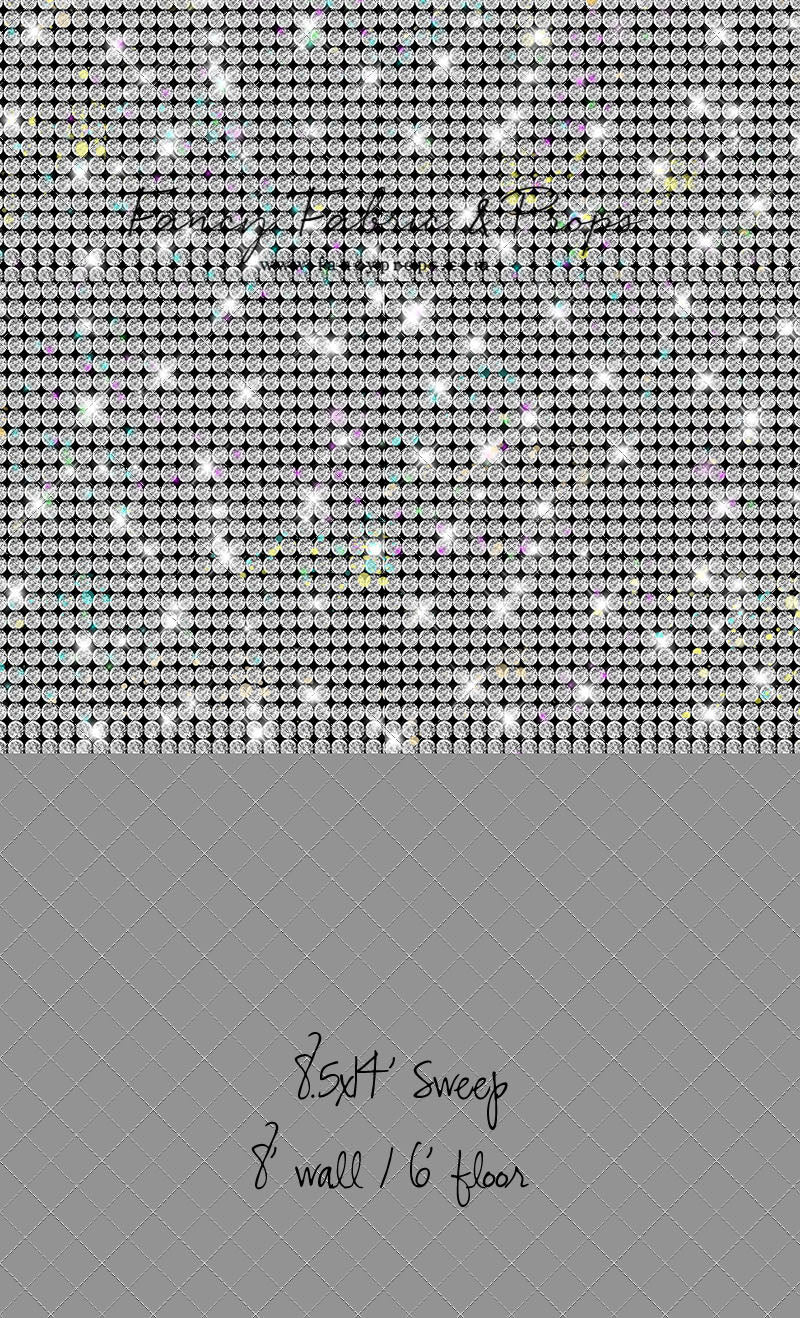 Prism Pop - With Solid Light Gray Floor Sweep Option