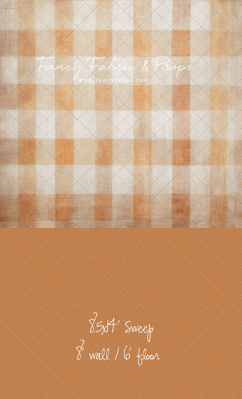 Pumpkin Patch Plaid - With Sweep Option