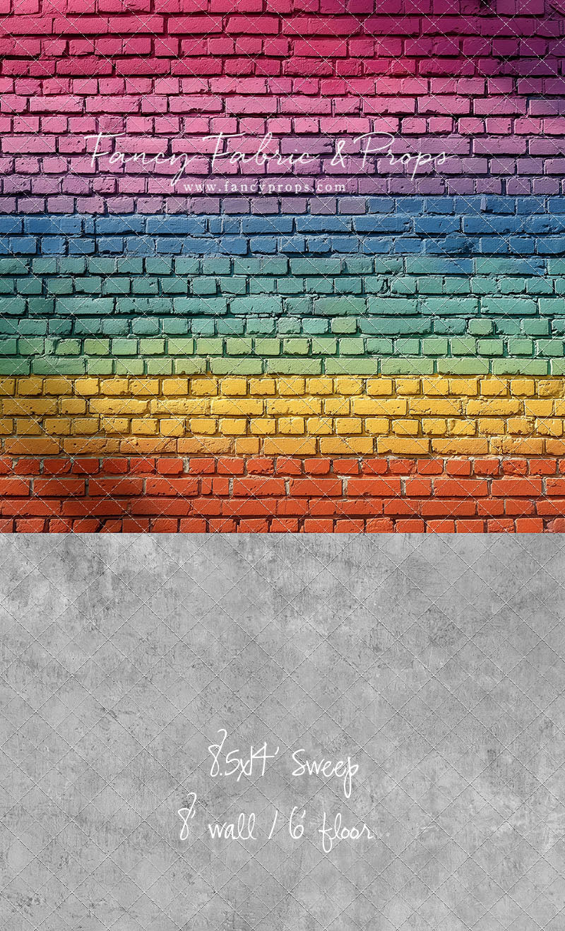 Rainbow Riot Brick - With Sweep Option