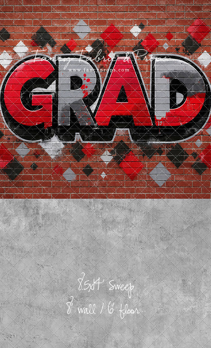 Red, Black & Gray Grad - With Sweep Option