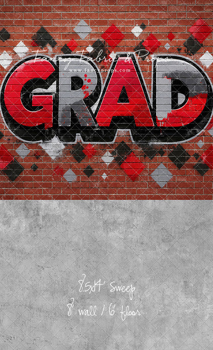 Red, Black & Gray Grad - With Sweep Option