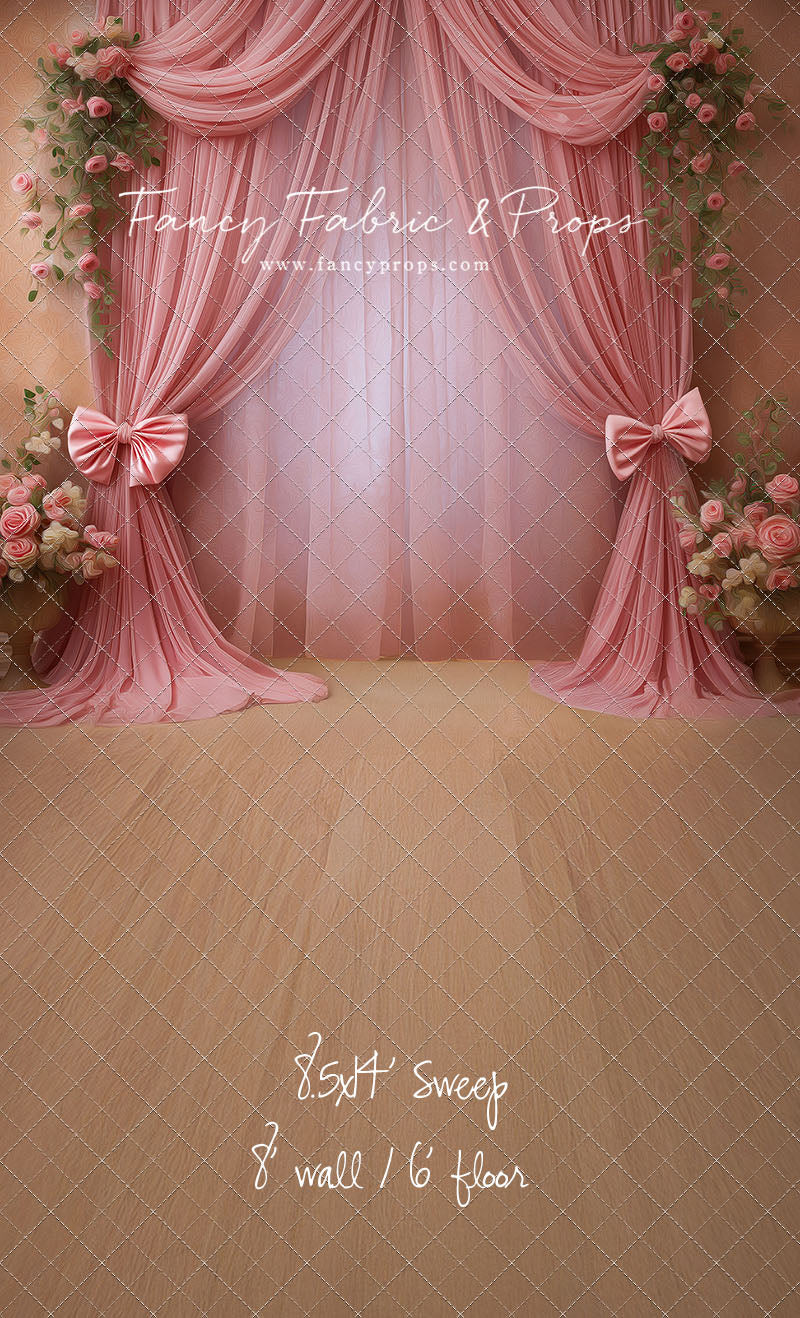Rose Drapes - With Sweep Option