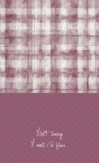 Rose Mist Plaid - With Sweep Option