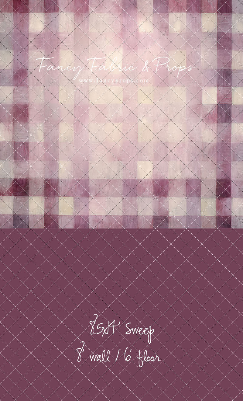 Rose Quartz Plaid - With Sweep Option