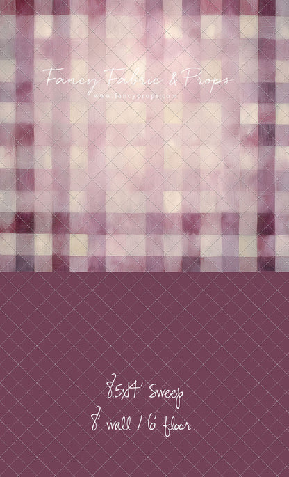 Rose Quartz Plaid - With Sweep Option