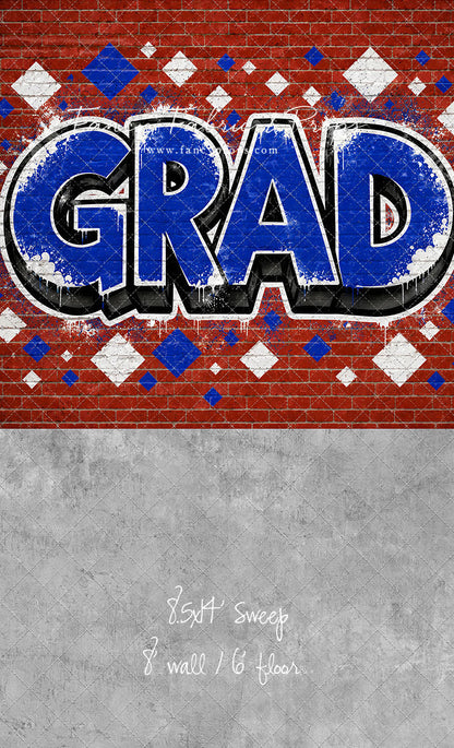Royal & White Grad - With Sweep Option