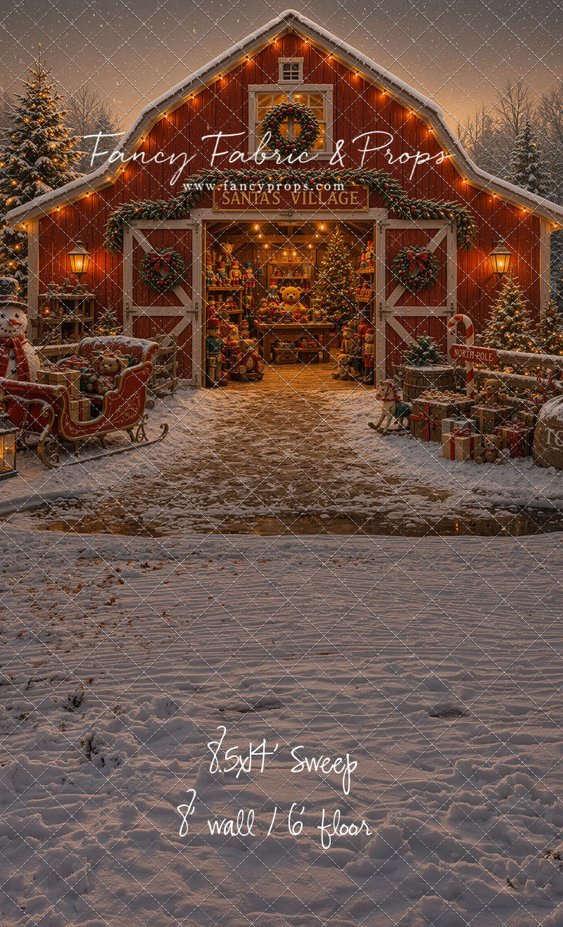 Santa's Village Barn - with Sweep Option